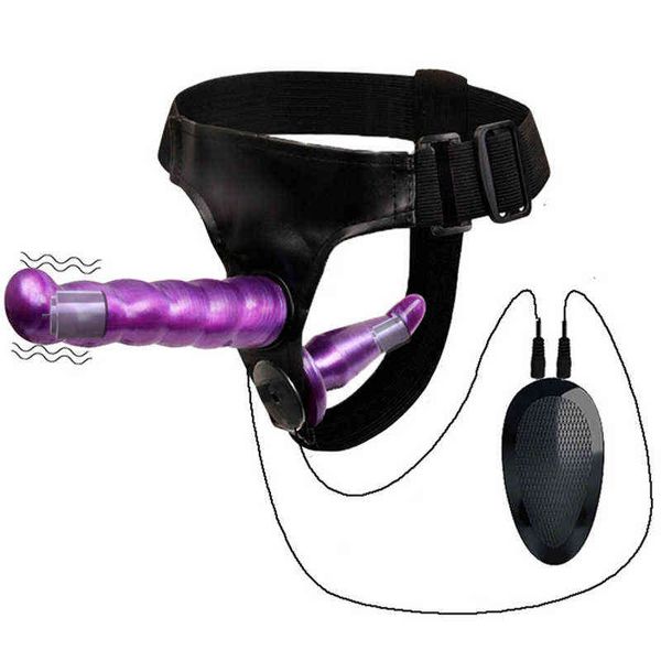 NXYDildos Double pénis godes réalistes Strapon Ultra élastique harnais ceinture sangle sur gros gode vibrateur adulte jouets sexuels pour femme lesbienne 1126