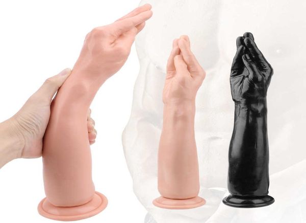 Dildos For Anal Plug Butt Forme Artificial Hand Forme Super Big Big Silicone Sex Toys For Women Men Gay With Suction Tup S08245698682