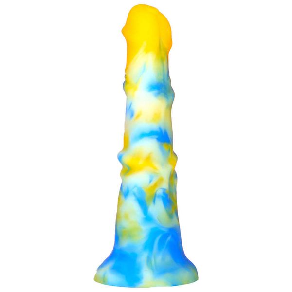 Godes cheval en Silicone liquide, Simulation animale, pénis épais et Long, couleur mixte, faux Plug Anal, produits sexuels, Masturbation féminine