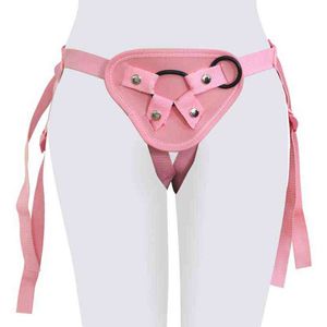 NXY godes pantalons sangle sur gode réaliste pour jouet avec anneaux Strapon harnais ceinture jeux livraison directe MenWomen sexe jouets pour adultes 1120