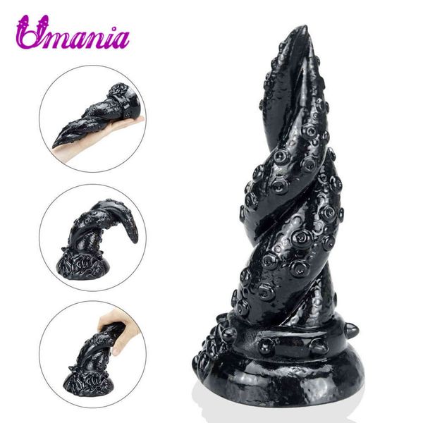 NXY Godes Réaliste Poulpe Tentacule Gode Énorme Pénis Doux Sain Pvc Butt Plug Sex Toys pour Femmes Lesbiennes avec Ventouse Produit Adulte 1119