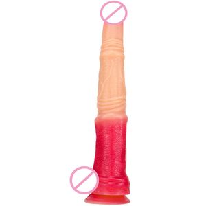 Dildos San Jie Ma's New Silicone Dildo Oversize Simulation Horse Makeup Makeup anal plug Gradient Color Adult Sexual Products