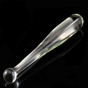 Dildos Sex Producten Dildo's voor Dames Transparant Crystal Glass Honkbal Bat Styles Anale Seksspeeltjes Dames / Heren Gay 1120