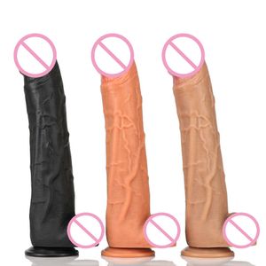 Dildo's Superlange dubbellaagse vloeibare siliconen gesimuleerde grote penis Vrouwelijke masturbator Volwassen product Hot Selling