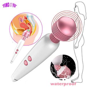 Godes vibrateur Av Stick baguette magique vagin Anal pour femmes stimulateur de Clitoris Usb masseur Rechargeable fournitures pour adultes