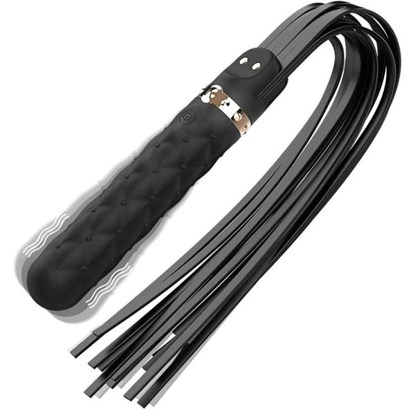 Dildos Vibrateurs G Spot Wand Massager Slogger Vibration BDSM Leather Whip Clitoral Adult Game Sexy Toys for Couple Role Play3215167