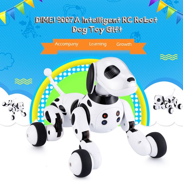 DIMEI 9007A perro robot inteligente 2,4G Control remoto inalámbrico niños juguete inteligente que habla mascota electrónica regalo de cumpleaños