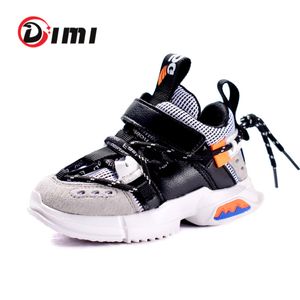 DIMI 2020 nuevos zapatos de primavera para niños, zapatos deportivos para niños y niñas, zapatillas de deporte ligeras transpirables a la moda para bebés, zapatos informales de fondo suave para niños LJ200907