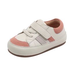 Dimi Springautumn Baby Peuter schoenen Zacht ademende microfiber lederen baby sneakers 0-3 jaar platte wandelschoenen 240411