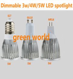 Dimmable 3W4W5W LED spot E27GU10MR16GU53 tête haute qualité dc12VAC85265V spot pour intérieur 5 pièces sac 3691797