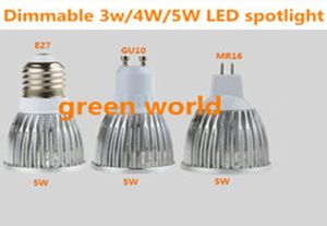 Dimbare 3W4W5W LED-spotlamp E27GU10MR16GU53 hoofd hoge kwaliteit dc12VAC85265V spotlicht voor binnen 5 stuks zak 2032884