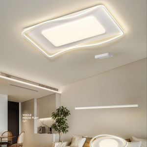Dimbare plafondlamp moderne binnen slaapkamer woonkamer eetkamer plafondlamp huis verlichting vierkant ronde acryl lamp