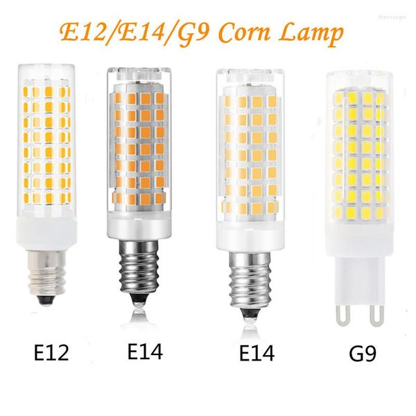 Dimmable E12 G9 10W Led Lampe Ampoule E14 3W 5W 9W Maïs Lampes Mini 102 LED 2835 SMD Silicone Lumières 110V 220V Lustre Éclairage