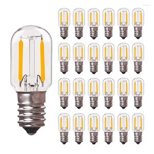 Bombillas Led Edison regulables E12 E14 Bombilla de filamento tubular Vidrio transparente 2200K 2700K 4500K Refrigerador Mini lámparas colgantes