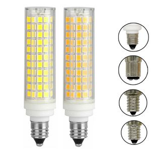 Ampoule LED à intensité variable 15W BA15D E11 E12 E14 136 LED SMD 2835 Les ampoules de maïs en céramique remplacent les lampes halogènes 100W 220V 110V Éclairage domestique D2.0