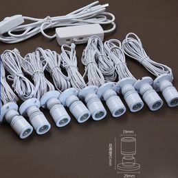 Luces LED regulables para armario, luz descendente USB de 5V para mostrador de exhibición de modelos, Kit de modelismo para vino, estante de exposición, minifoco