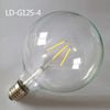 Ampoule de filament à LED DIMMABLE 4W 6W 8W LEDFILAMAMAMAMP Lampe G125 Ampoules LED E27 / E26 / B22 Lampe à LED blanc chaud AC85-240V 8pcs / lot