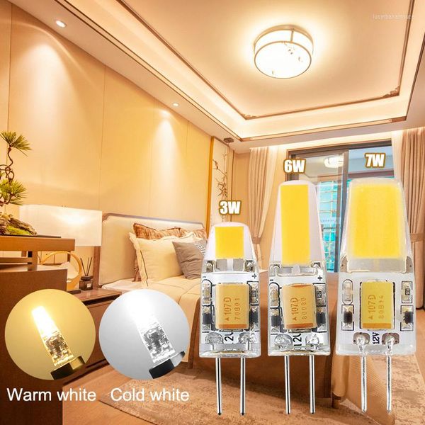 Dimmable Mini G4 LED COB lampe 3W 6W ampoule AC DC 12V 220V bougies remplacer 30W 40W halogène pour lustre projecteur