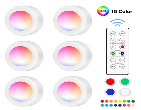 Luces LED RGB regulables Lámpara de cocina Sensor táctil Armario Armario Luz nocturna Luz de disco con control remoto 16 colores 319323935