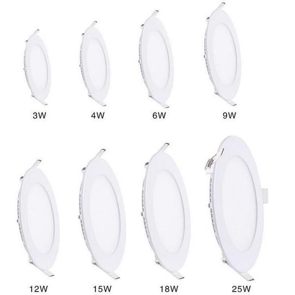 Luminária de teto LED ultrafina regulável 3W 4W 6W 9W 12W 15W 18W Luz de fundo embutida em grade fina 236M