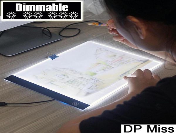 Tablette lumineuse LED A4 ultra-mince à intensité variable, applicable à la prise USB EU UK AU US, tableau d'art Led, peinture diamant Anime, Kits de points de croix28132904106