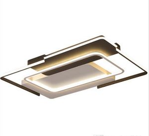 Dimmen LED slaapkamer licht Plafond lamp plafondverlichting in metalen frame en acryl lampenkap voor slaapkamer foyer woonkamer verlichtingen myy