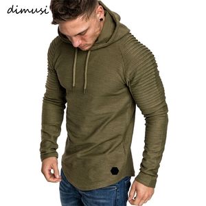 DIMUSI merk mode heren hoodies mannen effen kleur hooded slanke sweatshirt heren hoodie hiphop hoodies sportkleding trainingspak, ta301 210715