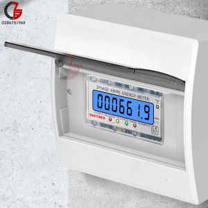 DIN RAIL 100A LCD DIGAUX AFFICHE MULTIMETTRE METTOIRE METTORE METDER METER METRIQUE SMART METRIQUE METTRE METTRE METTREMET KWH