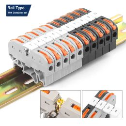 Terminal de rail DIN 211 avec connecteur de fil de marque de conducteur d'épissage au lieu de UK2.5 Connecteurs de câblage de câble rapide