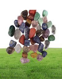 Dingsheng Natural Mixed Chakra Stones Gravel Crystal Quartz tuimelde stenen chips Amethyst Aventurine Jasper Lapis Lazuli voor Healin8379234
