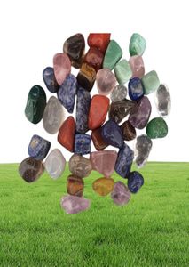 DingSheng Natuurlijke Gemengde Chakra Stenen Grind Kristal Quartz Getrommelde Steen Chips Amethist Aventurijn Jasper Lapis lazuli Voor Healin4760338