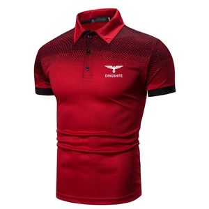 DINGSHITE Casual Men Short Sleeve Revers Polo Shirt Fashion Business Shirt 220704