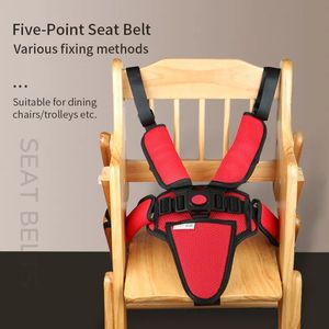 Chaises de salle à manger Sièges Ceinture de sécurité réglable à cinq points pour bébé poussette chaise haute chaise de salle à manger enfant ceinture de sécurité pour bébé ceinture fixe ceinture de sécurité 231006