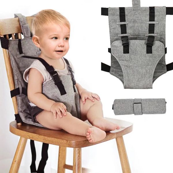 Sillas de comedor Asientos Cinturón de seguridad para bebés Silla de crecimiento infantil Asiento Cinturón de protección anticaída fijo portátil Accesorios para sillas altas Ayudante para sillas de comedor 231006