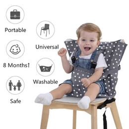 Chaises de restauration sièges portables bébé chaise haute de sécurité siège de sécurité ceinture de sécurité Booster haut pour voyager pour bébé alimentation A2ub WX5.20