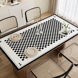Accesorios de decoración de restaurantes Grid de ajedrez Tabpvc Coffee Table Tablecushion 10NKFSLM01