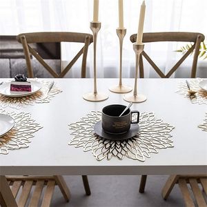 Eettafel placemat lotus blad patroon keukenplanten koffie matten coasters bord home decor placemat 220627