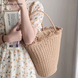 Dinner Pakket Nieuwe groothandel Retail Kleine Conical Grass Woven Bag Lace Single Shoulder Dames Vakantie