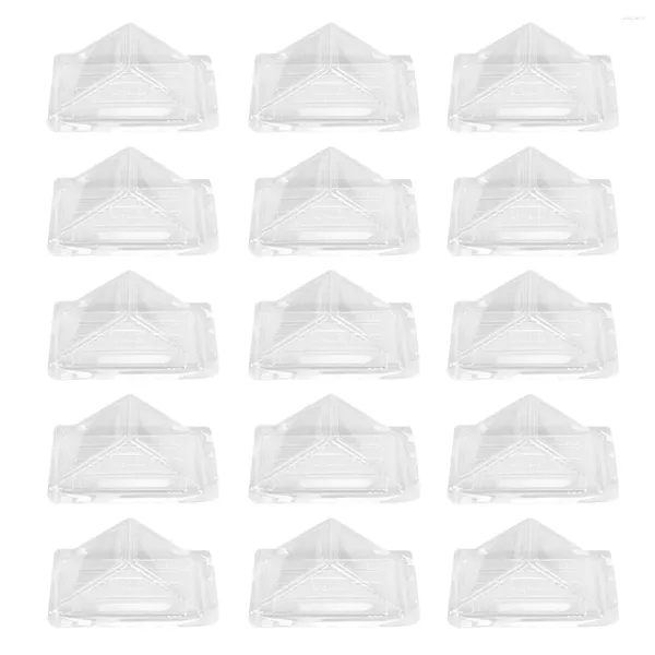 Vaisselle 100 pièces boîte d'emballage porte-tartes Sandwich Triangle conteneur petits conteneurs gâteau tranche support en plastique