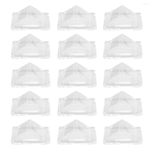 Vaisselle 100 pièces boîte d'emballage Triangle conteneur gâteau tranche charnière porte-sandwich en plastique déjeuner cuisson