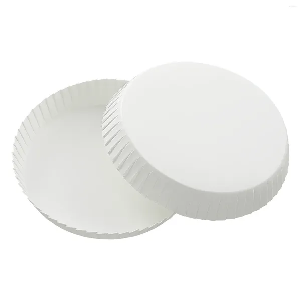 Vajilla 100 piezas Taza de papel Tapa de la tapa Taza de café con tapas para beber Cubiertas para bebidas Espresso