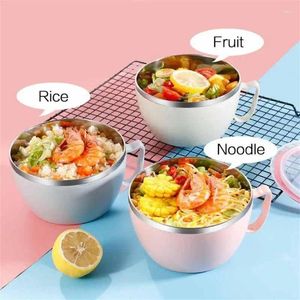 Dîner 126g Isolation double couche Bowl de nouilles instantanées Simple Design Thermal Box Kitchen Tool