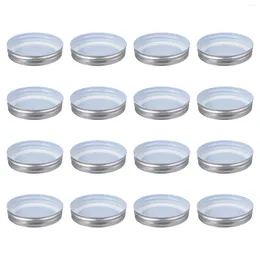 Vaisselle 16 pièces couvercles de pot Mason décor de champignon une pièce Type fer blanc couvercle en verre hermétique stockage solide