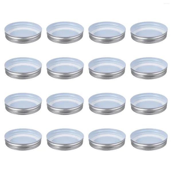Vaisselle 16 pièces couvercles de bocaux Mason stockage solide Type une pièce peut couvercle en fer blanc étanche à l'air