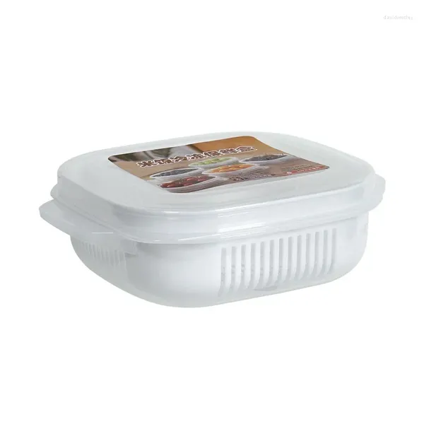 Dîne 1PCS Emballage de riz végétal Crisper Crépingable Microwavable Picnic Outdoor transportant des boîtes de ménage