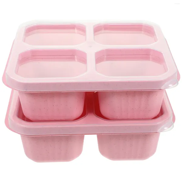 Vaisselle 2 pièces conteneur de bonbons plateau de service noix collation noix stockage plastique doux