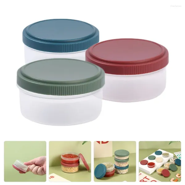 Vaisselle 3 pièces boîte à sauce hermétique conteneurs de collation pour bébé distributeur de soja fournitures de cuisine petite assiette vinaigre assaisonnement portable pique-nique