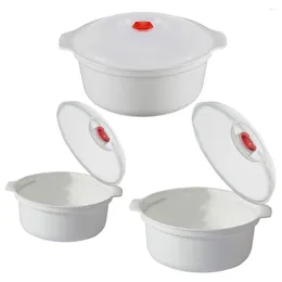 Maîtrice 3 PCS Ramen Bowl Boîte à lunch avec des légumes de couvercle STEATHER PLASTIQUE CONTACTER COMPACT