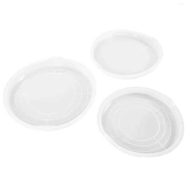 Dingeur 3 pcs fouetter le couvercle à œufs de mélange de bol de bol en plastique pour bols en acier inoxydable Supplies de cuisine