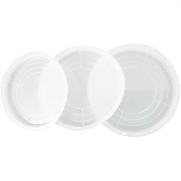 Vajilla 3 piezas Tapa de batidor para tazones de mezcla de metal Suministros de cocina Acero inoxidable con cubierta Huevo para hornear de plástico